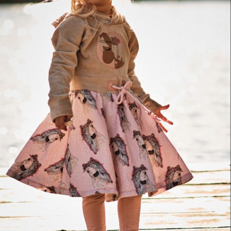 lovely hoodie dress 50-98 Baby & Kids Kleid Drehkleid image number 1