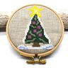 Stickdatei Weihnachtsbaum Kreuzstich Winter thumbnail number 2