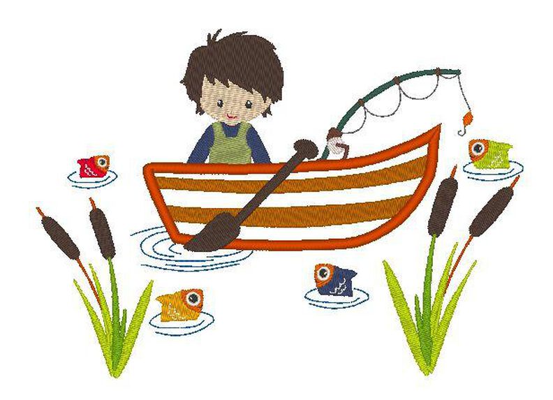 Angler - Kissen ITH -  Stickdatei mit Taschenbild  image number 3