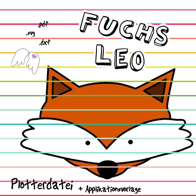 Fuchs Leo Plotterdatei + Applikationsvorlage image number 1