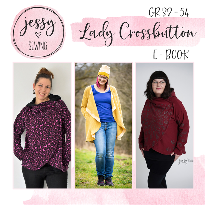 *Lady Crossbutton* Cardigan Jacke N&auml;hanleitung 32 - 54 image number 1