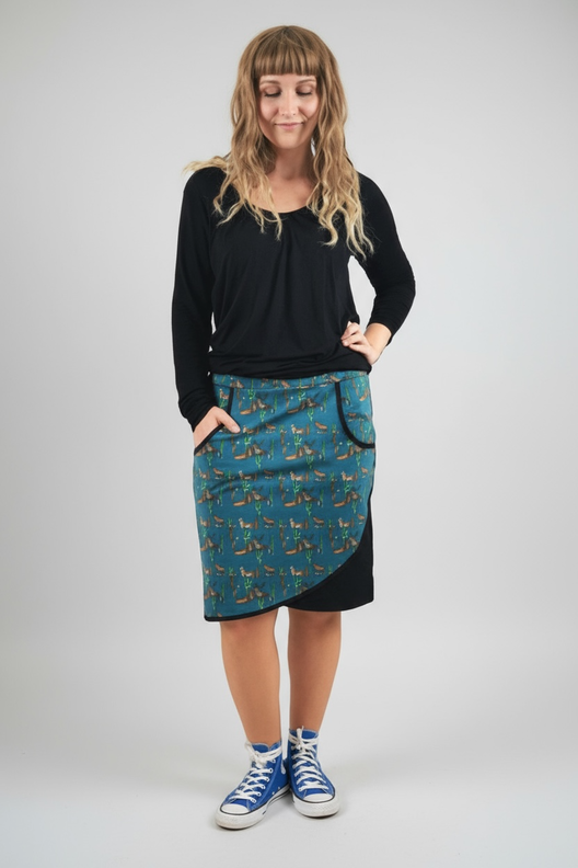 Rock in Wickeloptik, Schnitt mit Ebenen, A4, A0+, Beamer image number 3