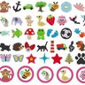 2cm Minis jeweils mit 3cm Button 54 Motive Stickdatei thumbnail number 1