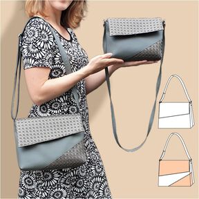 Chloe - Tasche mit Klappe + Reißverschluss, 2 Größen, A4+A0