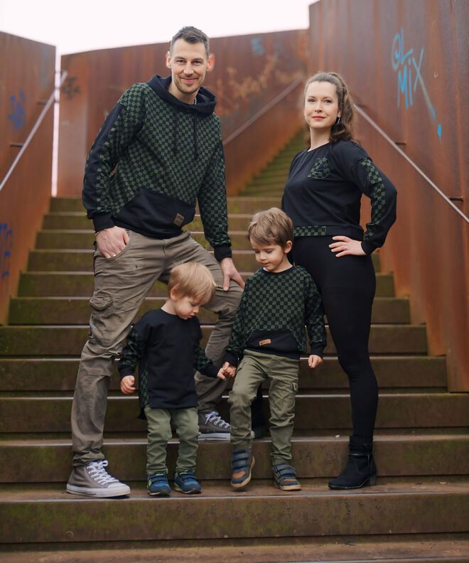 BEAMER&A0&A4  lovely family oversized hoodie Pullover image number 8