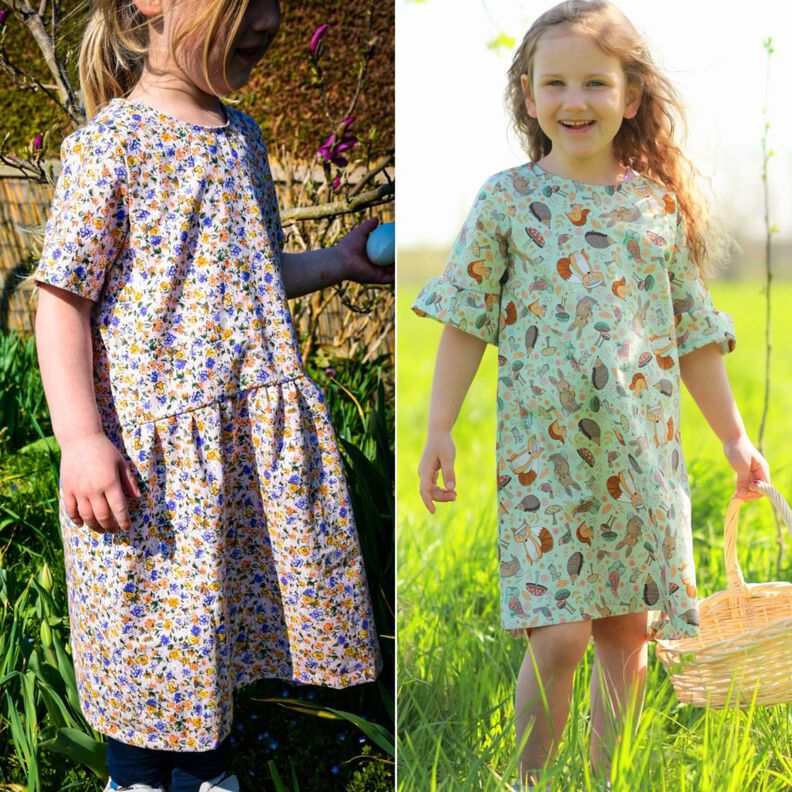 Kinder Kleid Stufenkleid viele Optionen CANTIK ♥ Gr. 110-164 image number 7