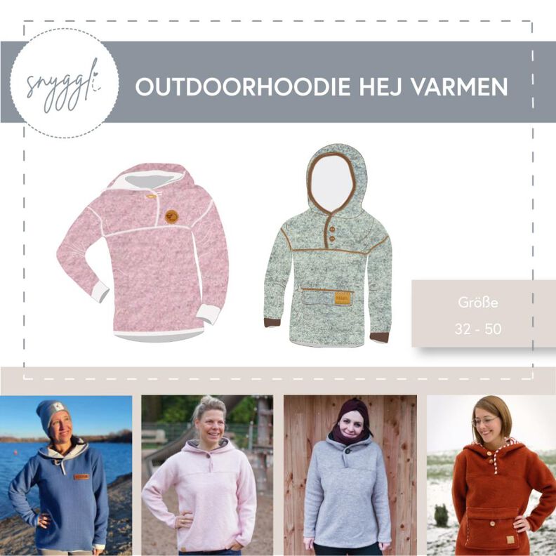  Outdoorhoodie Hej Varmen Damen Gr. 32-50, Walk, A0 image number 1
