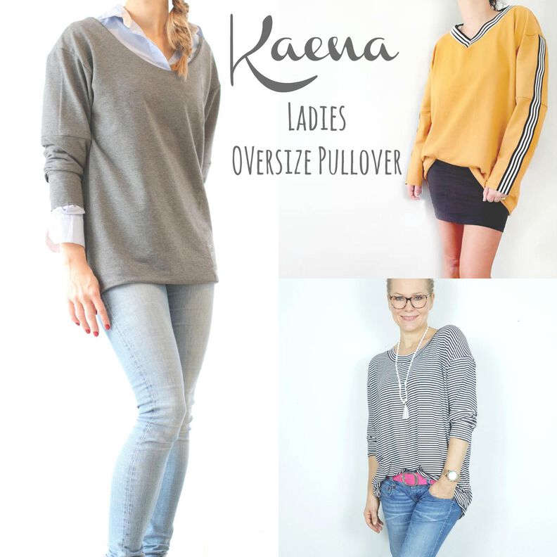 DAMEN OVERSIZE PULLOVER KAENA GR. 32-52 image number 2