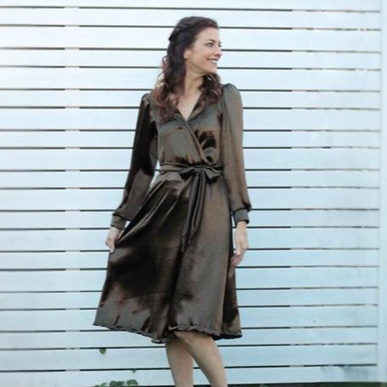 schwingendes Wickelkleid SOPHIA Größe 34 - 52 (XS - XXXL) image number 1