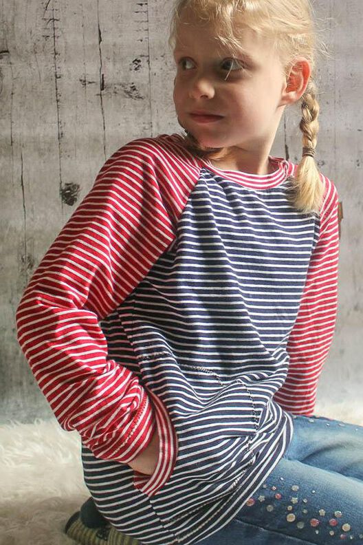 eBook Pilvi - Raglanshirt mit Tasche Größe 98 – 164 image number 4
