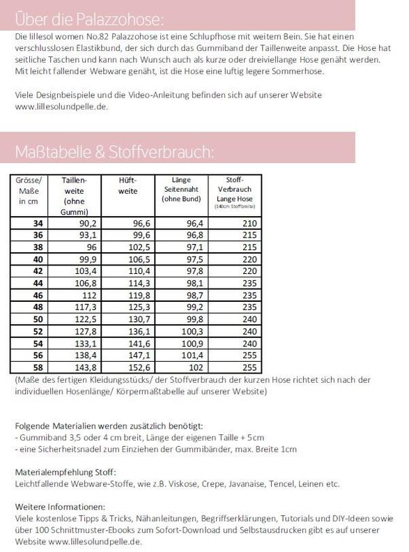 Ebook lillesol women Palazzohose *mit A0 + Video* image number 9