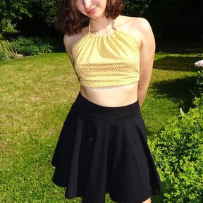 Top zum Binden mit Schnittmuster in Gr. 34 - 42 