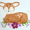Stickdatei Rehkitz mit Blumen verschiedene Größen thumbnail number 3