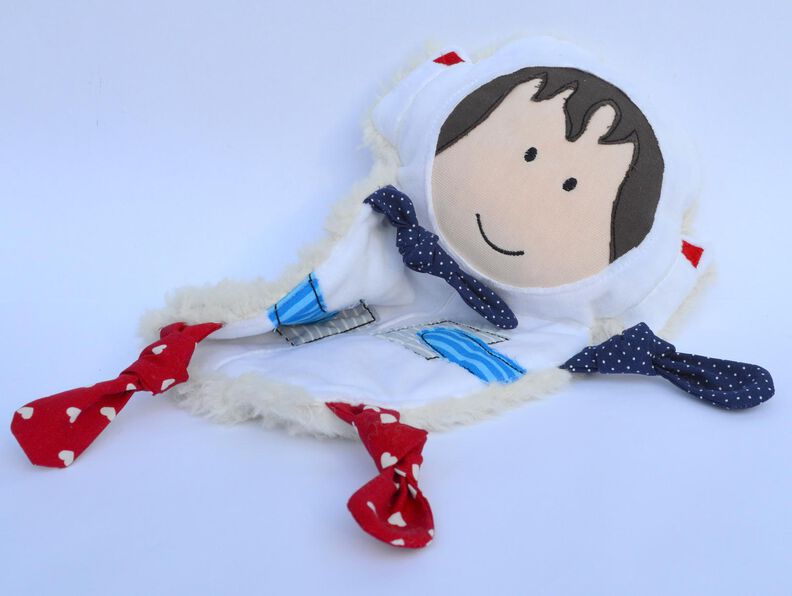 ITH Astronaut Rudi Schmusetuch Stickdatei 18x30cm image number 5