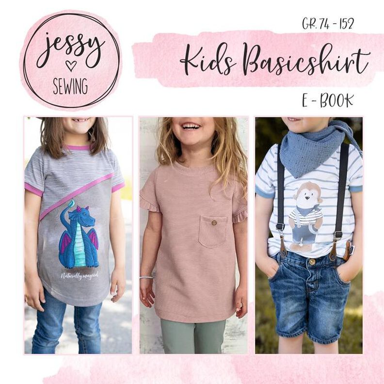 *Kids Basicshirt* Shirt mit vielen Teilungen, runder Saum image number 1