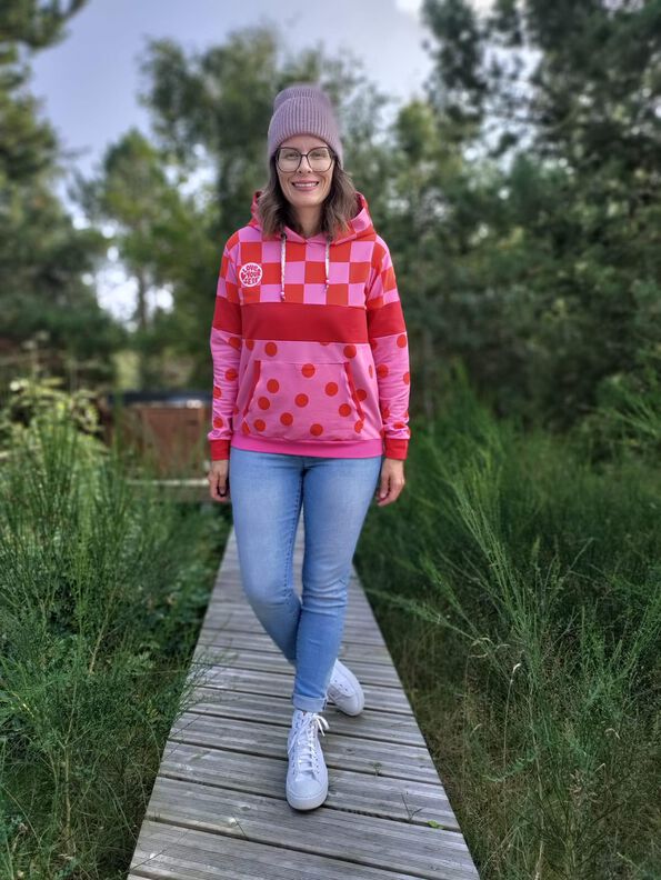 Colorblocking Hoodie ENINGEN Gr. 34-56 Ebook Schnittmuster image number 9