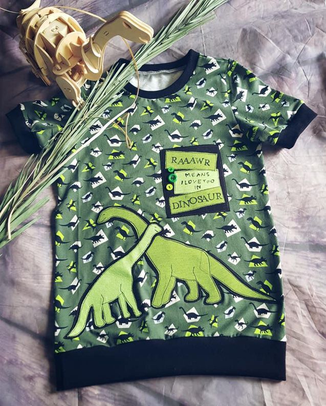 Applikationsvorlage Brachiosaurus Dino image number 10