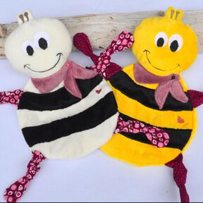 ITH Stickdatei Hummel Biene 16x26cm Schmusetuch 