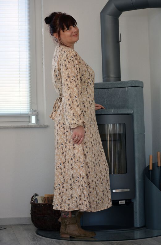 Viskose Kleid mit Schleife MARGARIDA  (32-58) ebook image number 4