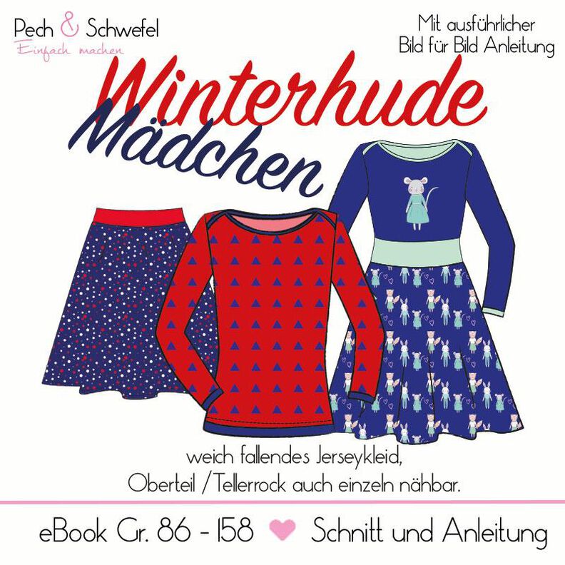E-Book Drehkleid “Winterhude” Gr. 86 - 158 image number 1