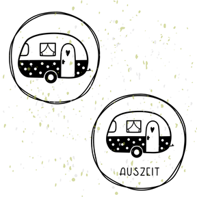 Camper mit Kreis Plotterdatei | DIY Hunger