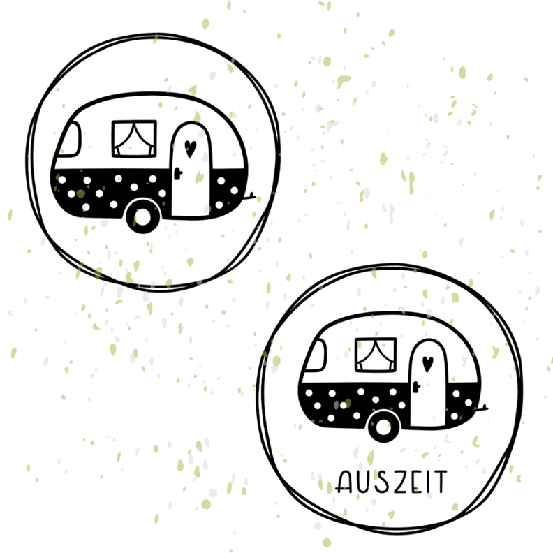 Camper mit Kreis Plotterdatei | DIY Hunger image number 1