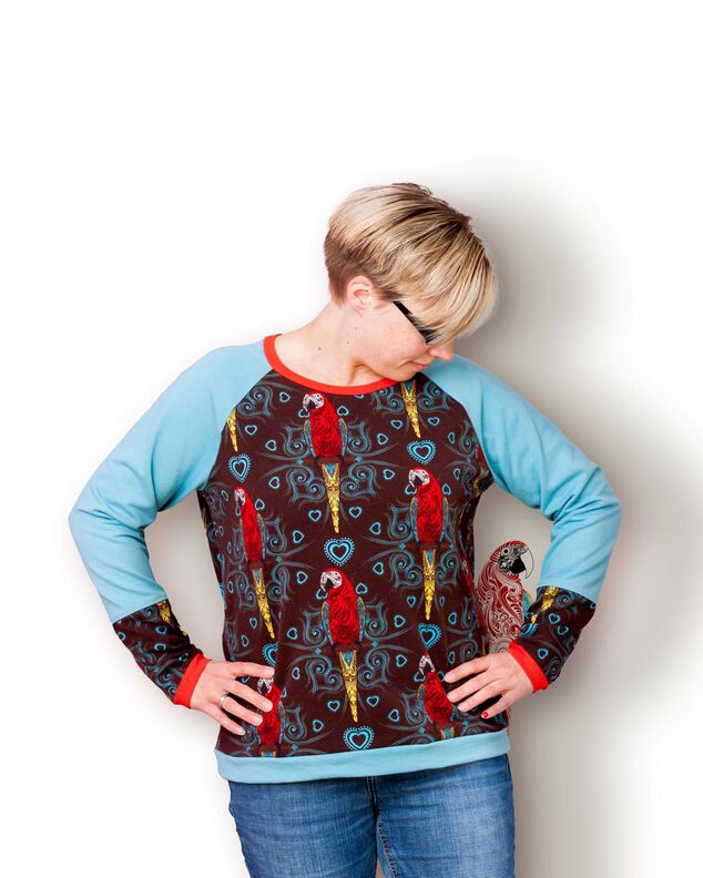 Sweatshirt Loni | Raglan Pullover | XS – XL | A4, A0, Beamer image number 3