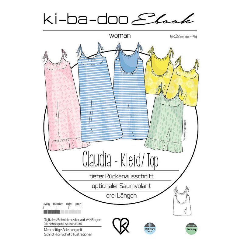 ebook Top/Kleid Claudia | Größe 32-48 DIN A4 PDF  image number 1