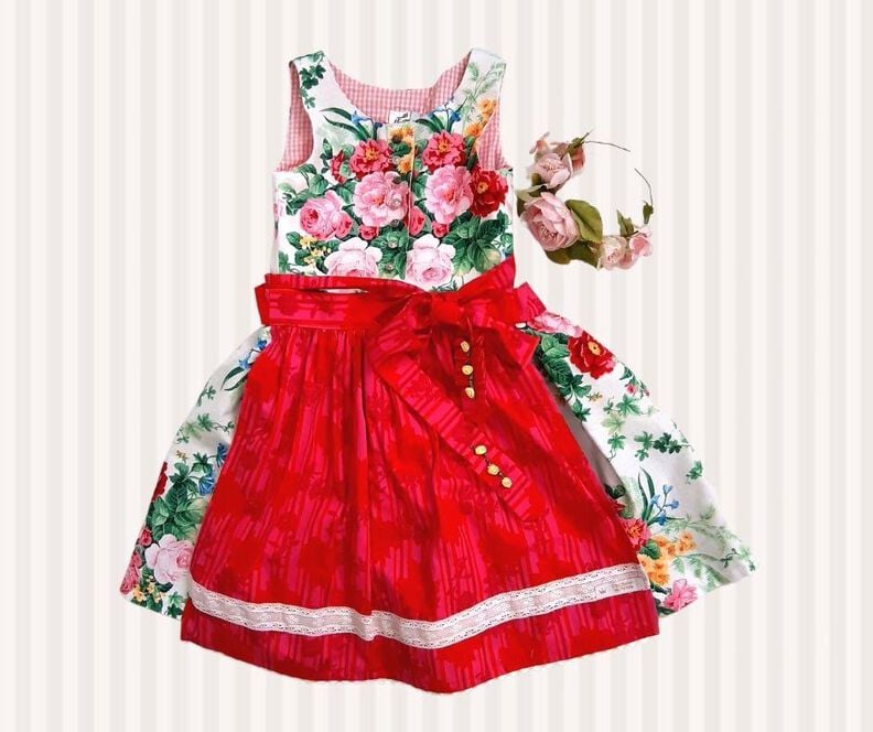 Schnittmuster Dirndl Herzilein Gr. 80-140 A4 / A0-Datei image number 8