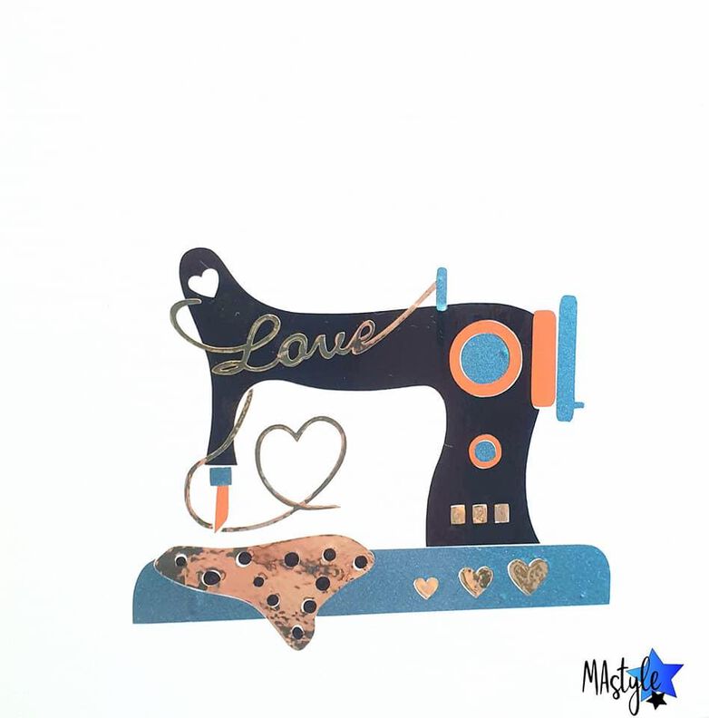 Main(e) Nähmaschine "Love" Plottvorlage image number 3