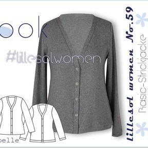 Ebook / Schnittmuster lillesol women No.59 Basic-Strickjacke