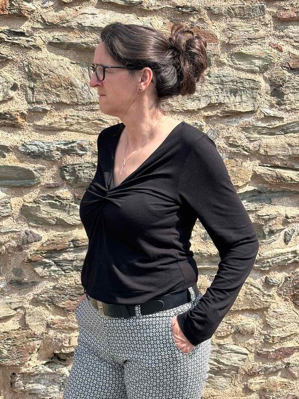 Knotenshirt "ADINA", Nähanleitung & Schnitt Gr. 158-46 image number 10