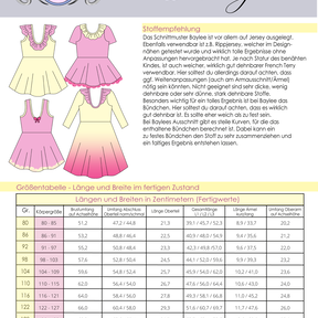 Baylee Oberteil & Kleid Gr. 80 bis 152