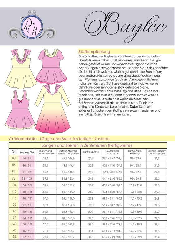 Baylee Oberteil & Kleid Gr. 80 bis 152 image number 2