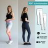 Leggings, XS - 4XL, Schnittmuster mit Ebenen, A4, A0, Beamer thumbnail number 1