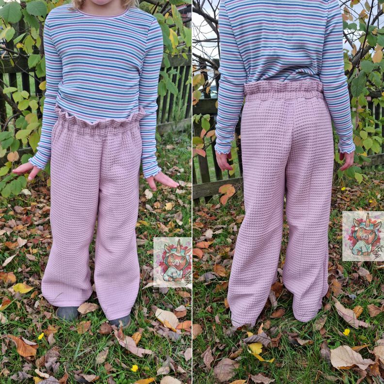 Mädchen Hose Marlene Hose Weit High Waist AWAH ♥ Gr. 92-164 image number 9