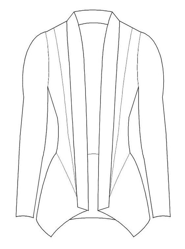 Jacke Jazzy Gr. 34-52, PDF-Schnitt A4, A0 und Anleitung image number 2