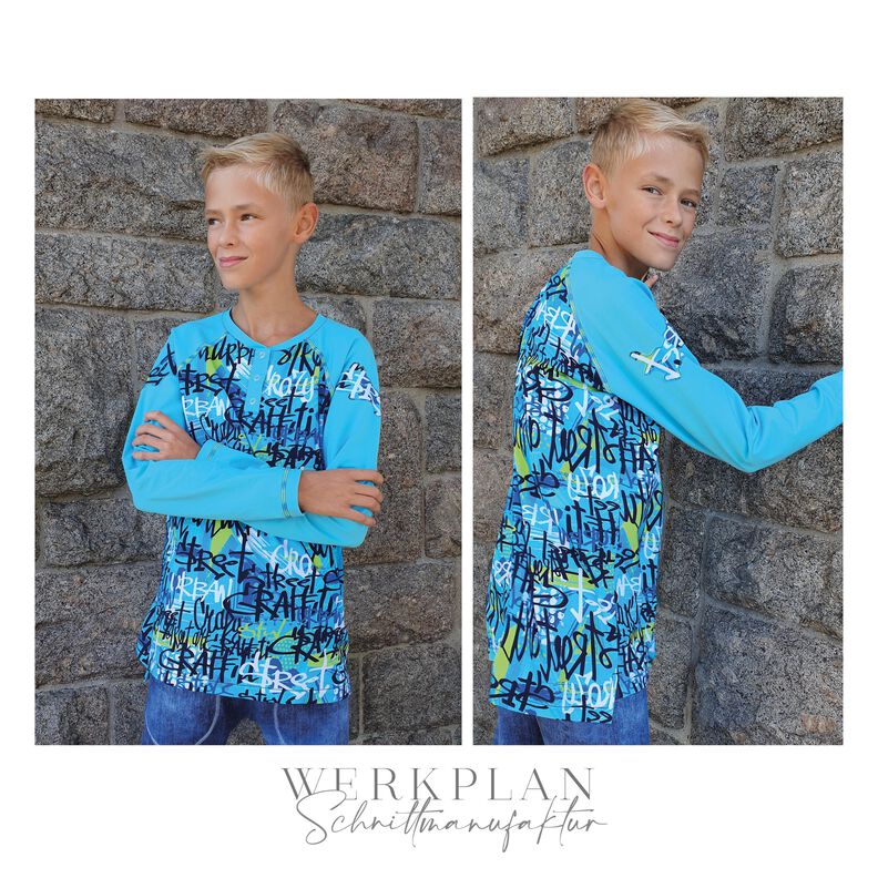 Raglan BasicWERK | 98 bis 164 | Unisex Longsleeve | Beamer image number 2