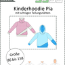 „Pia“ – Kinderhoodie mit Teilungsnähten, Gr. 86–158, A4+A0 thumbnail number 8