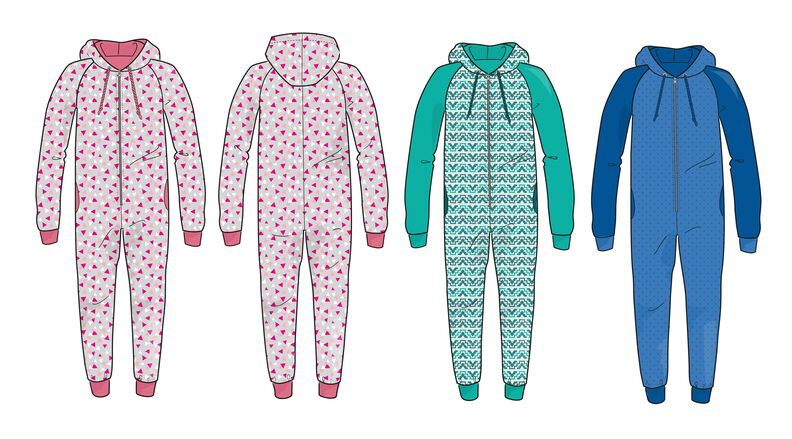 Ebook/Nähanleitung Raglan-Jumpsuit Kids, Gr. 86-164 image number 2