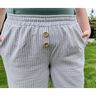 Musselin Hose Strandmusling Gr. 32-50 High Waist, Leinen thumbnail number 5