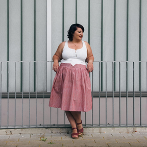 Vintage Skirt Damen - Gr. 32 - 54