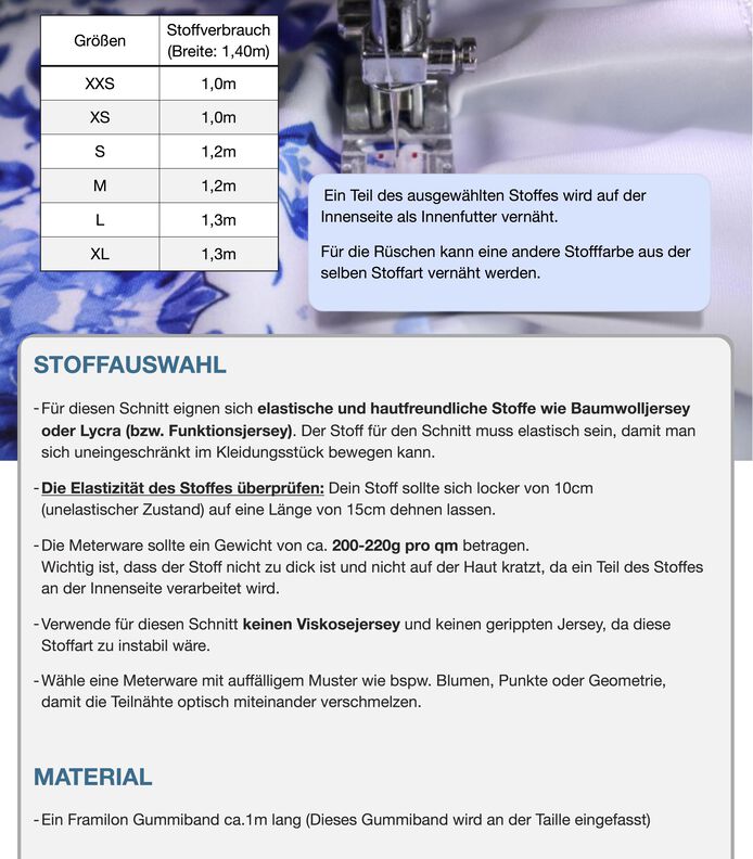 Oberteil Lorielle Nähanleitung und Schnittmuster (XXS-XL) image number 9