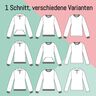 Pullover Hoodie Nafi + Nafia Set - Schnittmuster thumbnail number 3