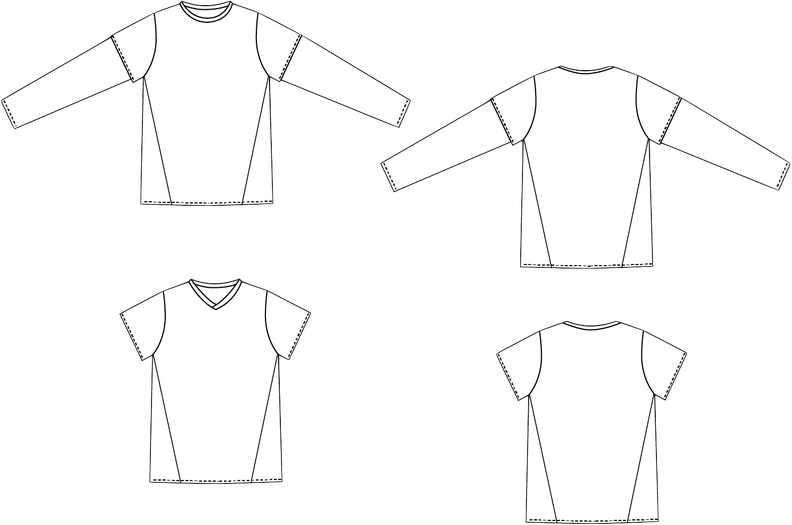 Kinder T-Shirt Longsleeve mit Teilungen KEREN ♥ Gr. 92-164 image number 10