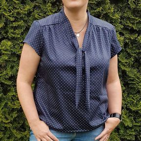 Sommerbluse/Kleid Alma Gr. 36-52, Langarm sep. erhältlich