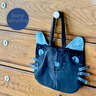 Helloween Tasche aus alten Jeans nähen, Katzentasche thumbnail number 2