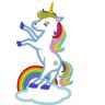 Einhorn stehend auf der Wolke mit Regenbogen Stickdatei  thumbnail number 3