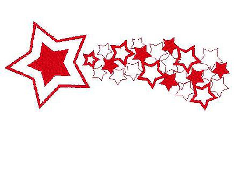 Stickdatei Sternschnuppe Sternenschweif image number 2