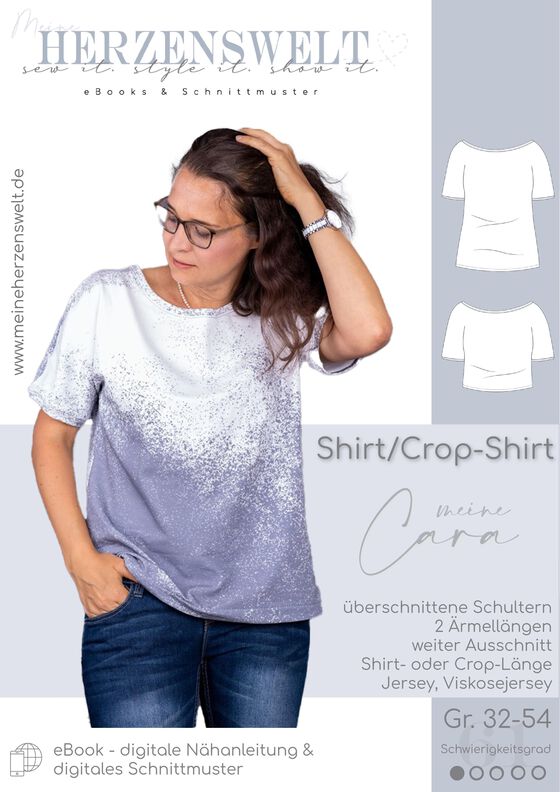 Shirt Damen - Schnittmuster Gr. 32-54 - meine CARA #61 image number 3